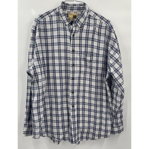 Outback Rider Mens XXL Plaid Flannel Long Sleeve Button Up Shirt